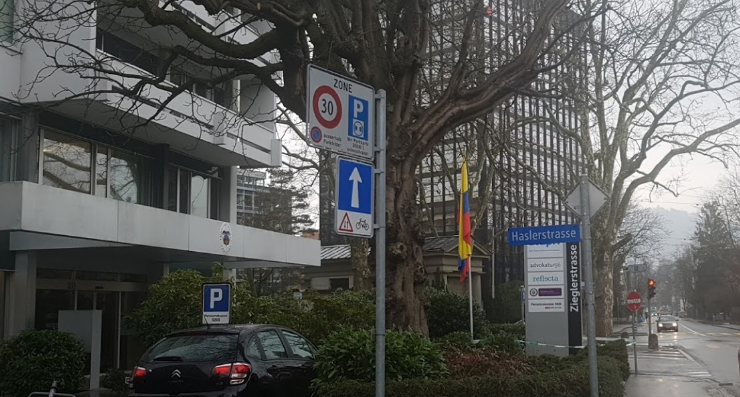 Carta a la Embajada de Colombia en Suiza
