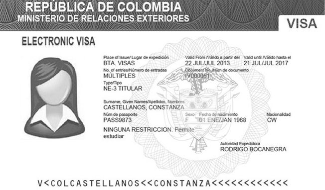 Visa para extranjeros en Colombia